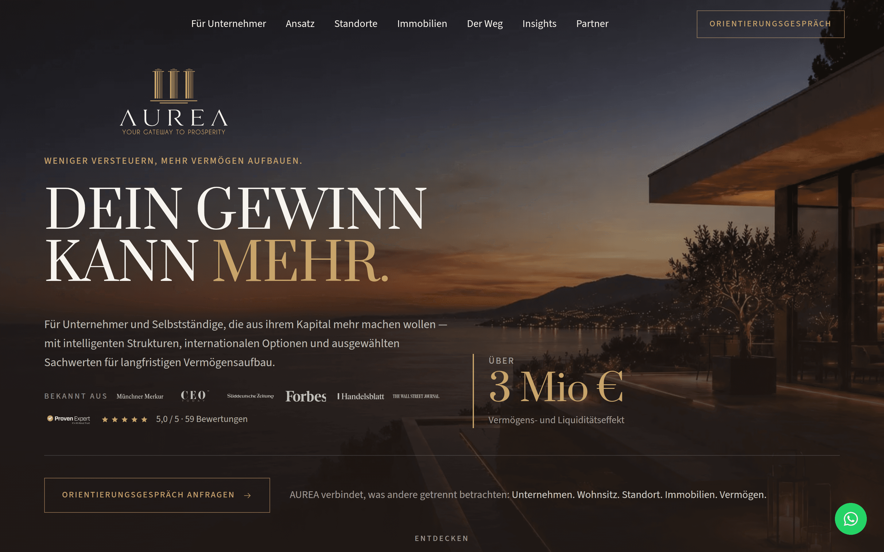 AUREA: Website